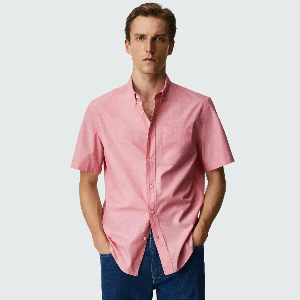 Short-Sleeve Oxford Shirt
